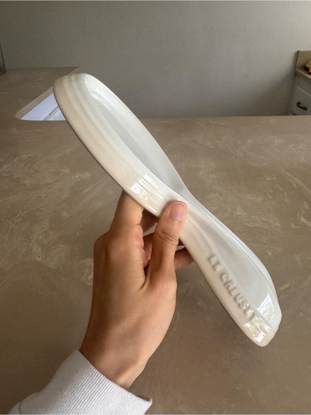 Le Creuset Spoon Rest in Meringue